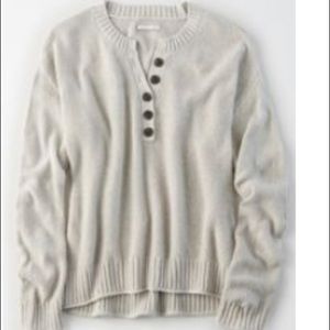 AE Oversized Henley Pullover
